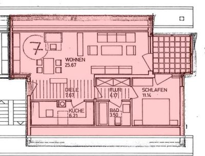 Charmante 2,5-Zimmer Dachgeschosswohnung in Lahr/Schwarzwald