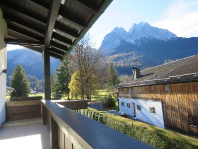 3‑Zimmer Wohnung mit zwei Balkonen in Grainau