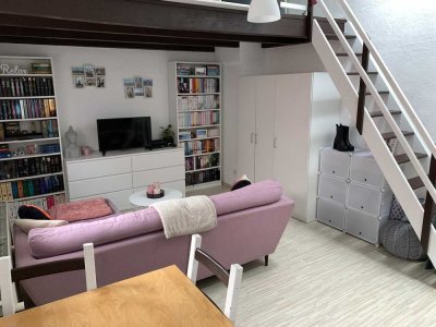Herxheim-Hayna 1-Zimmer Appartment Teilmöbiliert mit Schlafgalerie