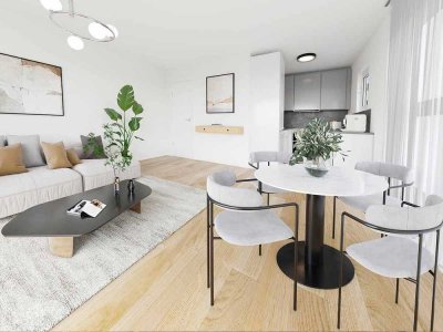 Hochwertig ausgestattet – 3-Zimmer-Neubau mit Fußbodenheizung in München-Aubing