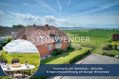 Inselidylle mit Weitblick – Stilvolle Erdgeschosswohnung am Burger Binnensee