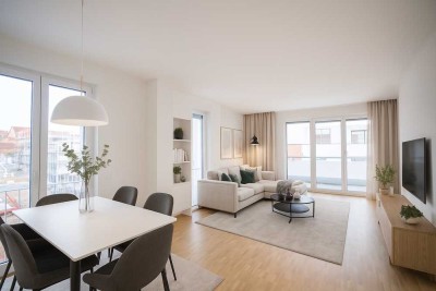 Fertiggestellt: Weitläufiges Penthouse mit Dachterrasse