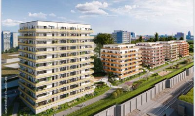 Erstbezug nach Fertigstellung, Balkon, Bad mit Fenster, EBK, stilvolle 2-Zimmer-Wohnung in Leipzig