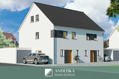 Das perfekte Zuhause - Neubau-Doppelhaushälfte mit Keller im KFW-55-Standard in Haunsheim!