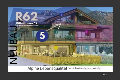 Dachgeschoss mit Alpenflair – Sonnenbalkone mit Bergblicken