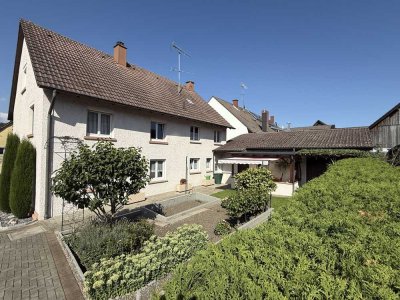 Familienfreundliches Haus in Bohlingen mit zwei Wohnungen, Garten, Werkstattfläche, Ausbaupotenzial