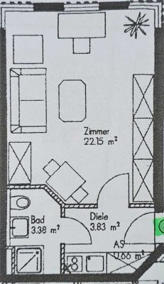 Gelegenheit für Selbstnutzer und Kapitalanleger: 30m²-Apartment, TOP-Lage, gute Infrastruktur