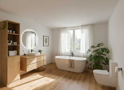 Offenes Wohnkonzept mit QNG-Zertifizierung im Erstbezug