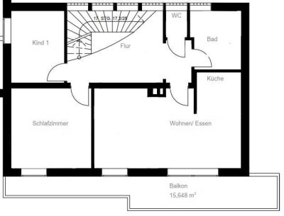 Schöne zentrumsnahe 3-Zimmer-Wohnung in 84478, Waldkraiburg