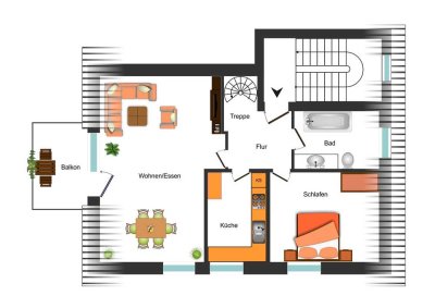 MISBURG-Nord: Moderne 2,5-Zimmer Wohnung mit sonnigem Balkon und Kfz-Stellplatz