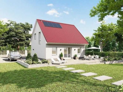 Ruhige Grünlage. Neubau 4-Zimmer-Haus + Grundstück