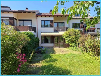 Liebevoll erhaltenes versetztes Reihenhaus mit Charakter in ruhiger und begrünter Lage Ottobrunns.