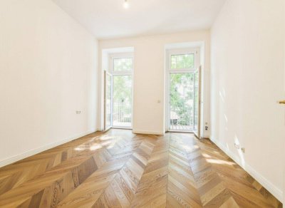 Exklusiv: Altbau-Charme trifft Luxus – High-End 4-Zimmer-Erstbezug mit 2 Balkonen in Top-City-Lage nahe Urania! Perfekte Anbindung an U-Bahn &amp; CAT