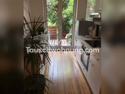 Tauschwohnung: Großartig geschnittene 3-Zimmerwohnung mit eigenem Garten