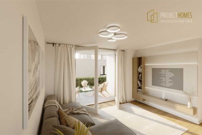 KFW40 - Perfekte 3 Zimmer-Gartenwohnung mit herrlicher Terrasse in bester Lage | WEH 01