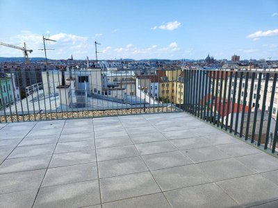 Großzügige 3-Zimmer-Erstbezug-Wohnung im Dachgeschoß mit Terrasse - Top72
