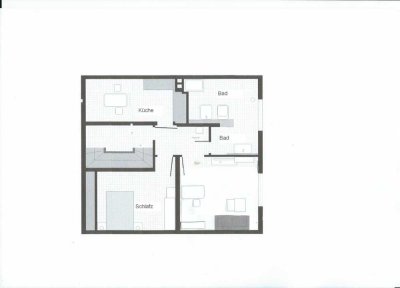 2 Zimmer DG Wohnung, wohnen auf Zeit, in Wolfsburg