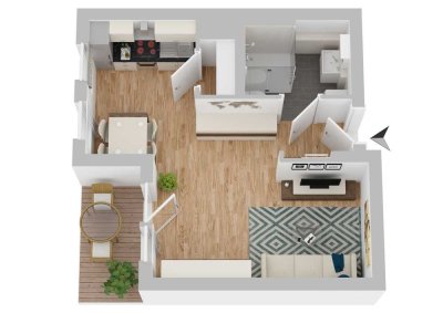 hübsche 2-Zimmer Wohnung