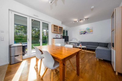 Barrierefreie 3-Raum-Wohnung im Neubau mit großem, privatem Garten & Top-Anbindung