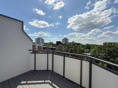 modern über den Dächern der Stadt
