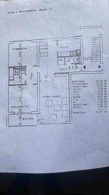 3,5 Zimmer mit Einbauküche, Balkon und Gäste WC in Mainz-Kostheim