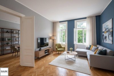 Schönbrunner Allee: 3-Zimmer-Altbauwohnung mit perfekter Aufteilung, Grünlage und Gartenbenützung