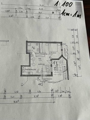 Stilvolle, gepflegte 2-Raum-Hochparterre-Wohnung mit EBK in Eriskirch