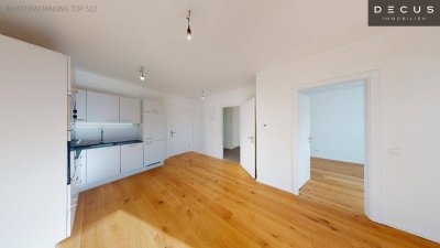 2 ZIMMER | 3.OG | HOFSEITIG | Q11 - LEBEN AM FLUSS | MIT FREIFLÄCHE | AB 01.01.2026