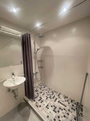 Rarität - helle grosse 1 Zimmer Wohnung, Balkon, Aufzug, Teilmöbliert