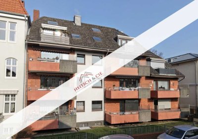 Provisionsfrei: Vermietete 3-Zi-Wohnung mit Balkon & TG-Stellplatz Ecke Moltkestraße/Hüxtertorallee!