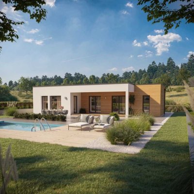 Moderner Bungalow mit Grundstück in ruhiger Umgebung!