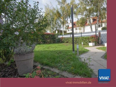 Haus-Gefühl. Ruhige Wohnlage! Maisonette mit neuen Fenstern, EBK, Gartenanteil und Stellplatz.