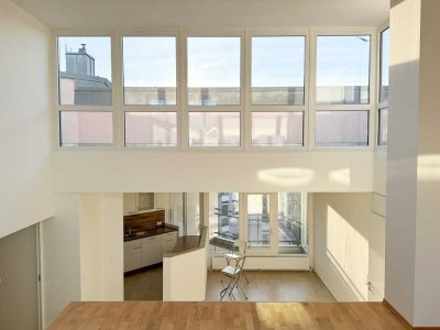 Architekten-Dachterrassenwohnung im Split-Level-Stil – 163m² Luxus auf drei Ebenen in München