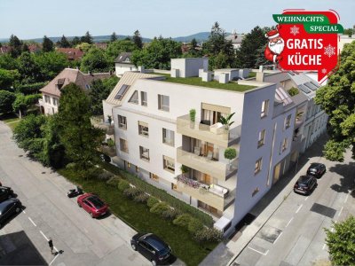 Wohnen neben Schönbrunn - Moderne 2-Zimmer-Wohnung mit Balkon in absoluter Grünruhelage - jetzt mit Gratis Küche !!