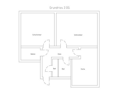 Helle 2-Zimmer Wohnung in Leverkusen-Wiesdorf