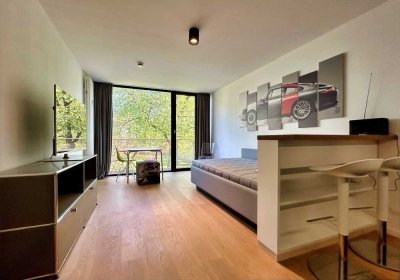 Design-Apartment in prämiertem Architektenhaus