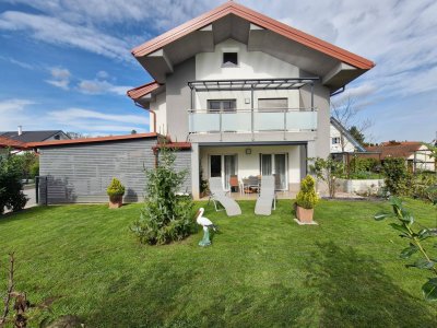 Neuwertige 3-Zimmer-Garten-Wohnung am Stadtrand als Doppelhaushälfte parifiziert
