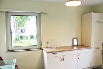 Möblierte und renovierte 1-Zimmer-EG-Wohnung mit Balkon und EBK in Darmstadt-Bessungen