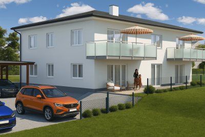 2 Eigentumswohnungen mit Garten zum Verkauf Mondsee vor der Tür – Top 1&amp;2