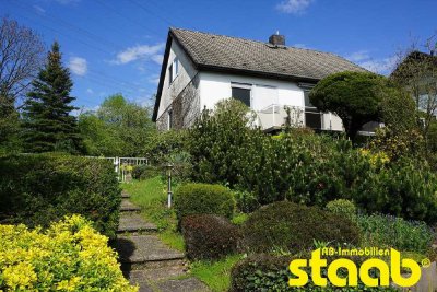 FREISTEHENDES 1-FAMILIENHAUS MIT GARTEN IN TRAUMHAFTER HÖHEN-RANDLAGE