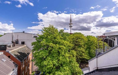 3-Zimmer-Dachgeschosswohnung mit Flair in Hamburg-Rotherbaum