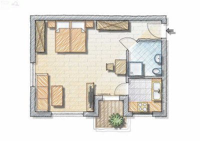 1 Zimmer Wohntraum mit hoher Rendite – perfekt für Kapitalanleger!