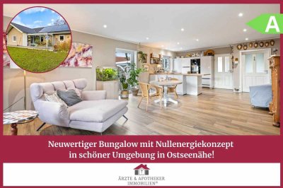 Neuwertiger Bungalow mit Nullenergiekonzept in schöner Umgebung in Ostseenähe
