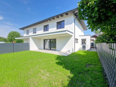 Provisionsfreie, bezugsfertige Doppelhaushälfte direkt in Wels zu kaufen: 5 Zimmer, Doppelcarport, Terrasse, Eigengarten, schlüsselfertig, hochwertig!