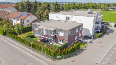 Zentral & modern: Große 3-Zimmer Wohnung mit Garten
