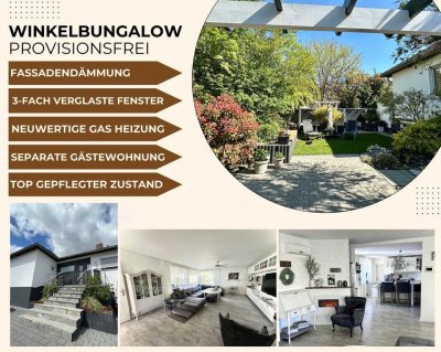 Winkel Bungalow / EFH freistehend 130qm Wohnfläche + 84qm Gästebereich im Souterrain