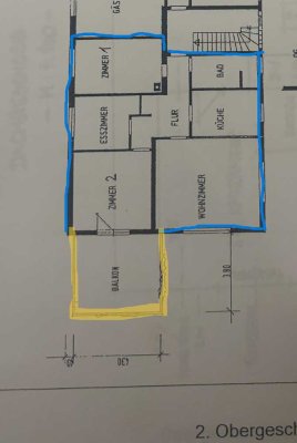 4-Zimmer-Wohnung mit kleinen Balkon im 2. OG in Uhingen Nassach