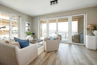 Großzügige Maisonette-Neubauwohnung in erster Reihe mit Traveblick