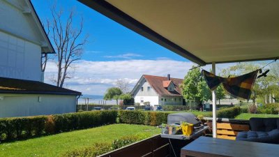Wunderschöne 2-Zimmer-Erdgeschosswohnung mit großem Süd-Balkon und traumhaftem Seeblick