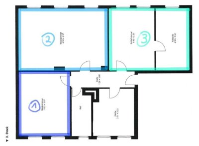 WG Wohnung - 3,5ZKB - 106m2 - Teichhausstraße 17, 64287 Darmstadt